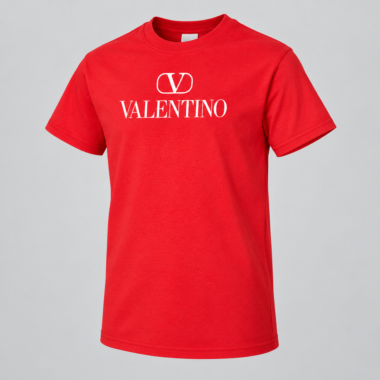 Youth Kids Valentino Cotton T-Shirt | Color: Red | View 1