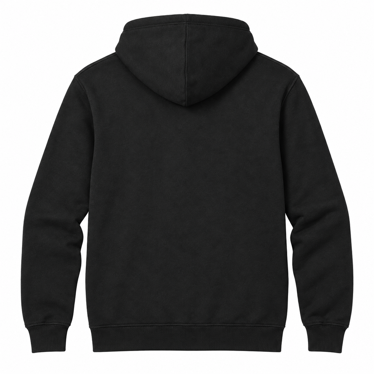 Men's Valentino Zipper Hoodie | Color: Black | View 2