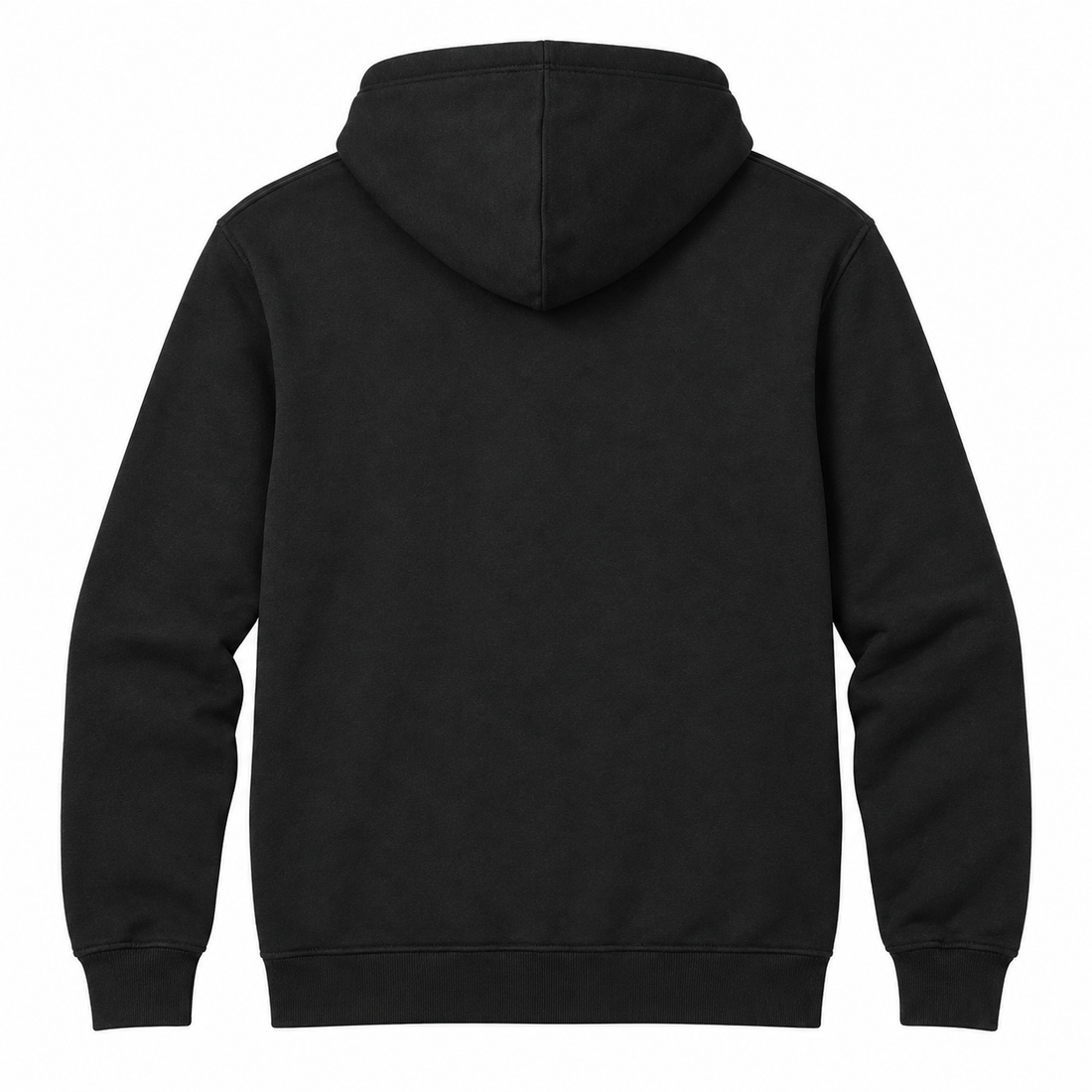 Men's Valentino Zipper Hoodie | Color: Black | View 2