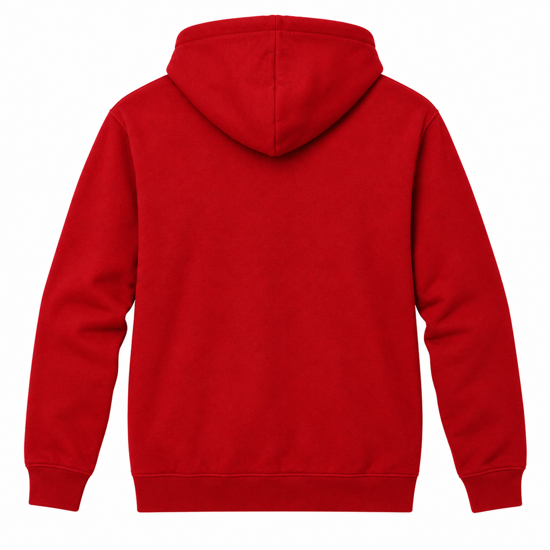 Men's Valentino Zipper Hoodie | Color: Red | View 2