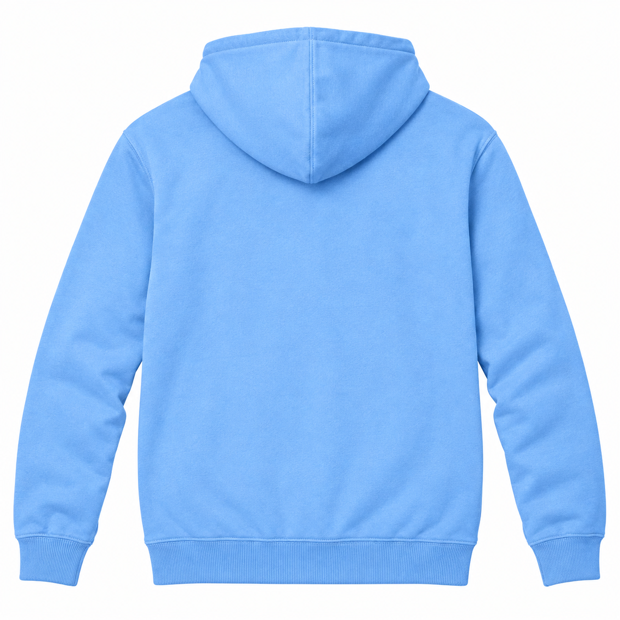 Men's Valentino Zipper Hoodie | Color: Sky Blue | View 2