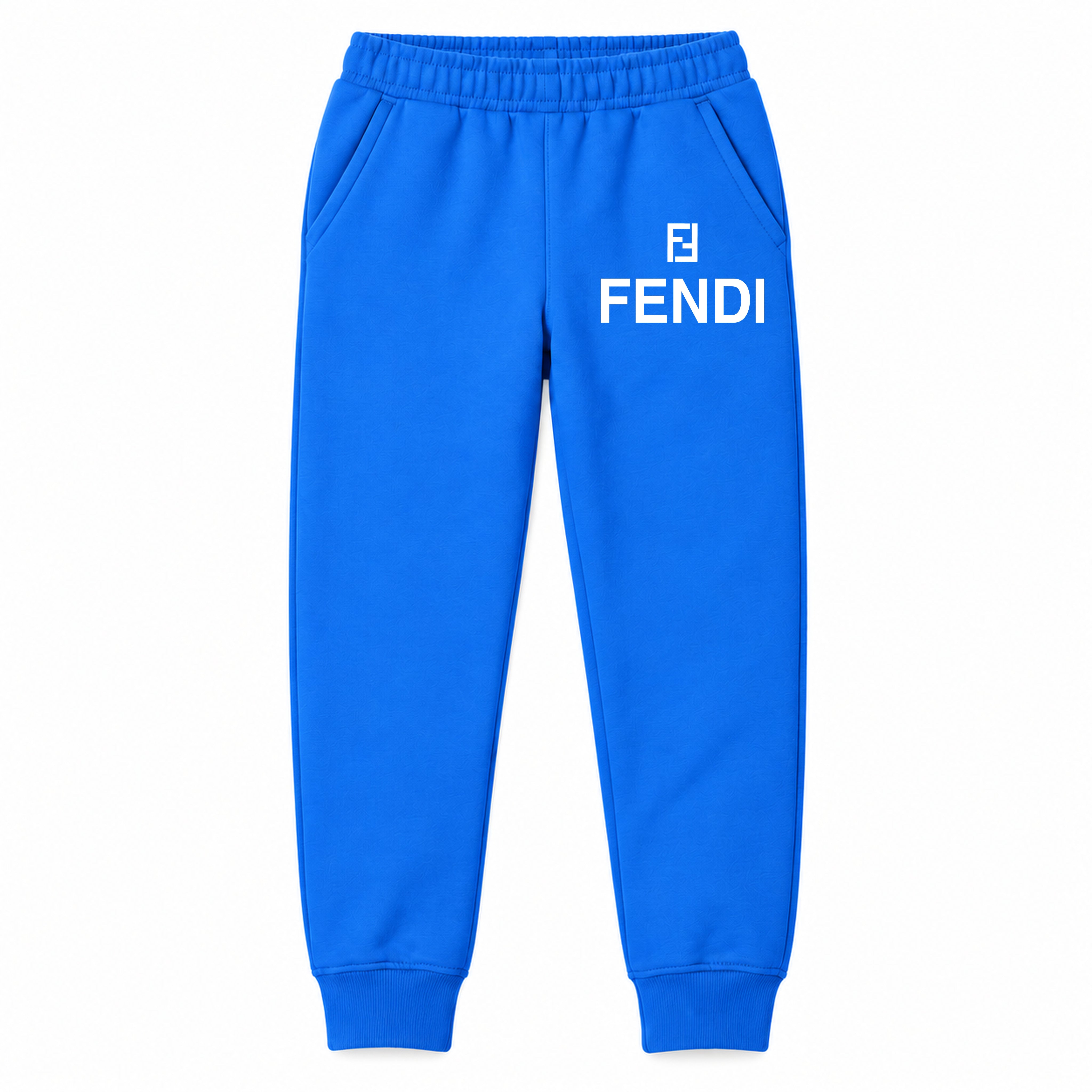 Fendi youth jogger sweatpants, Blue, Youth Large ages 10–12