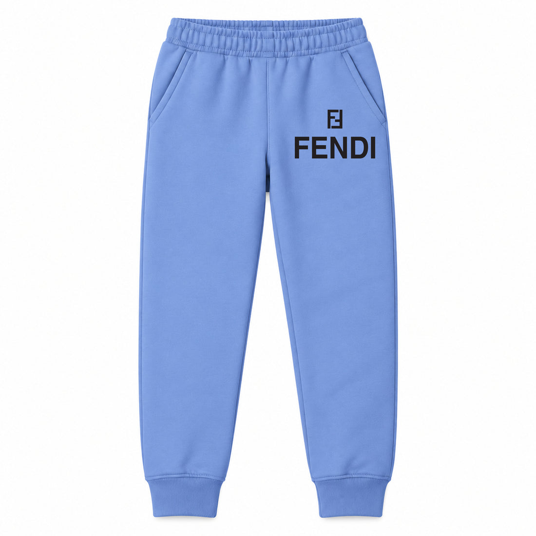 Fendi youth jogger sweatpants, Carolina Blue, Youth Large ages 10–12
