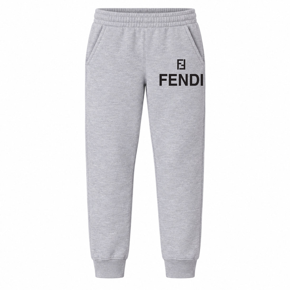 Fendi youth jogger sweatpants, Grey, Youth Large ages 10–12
