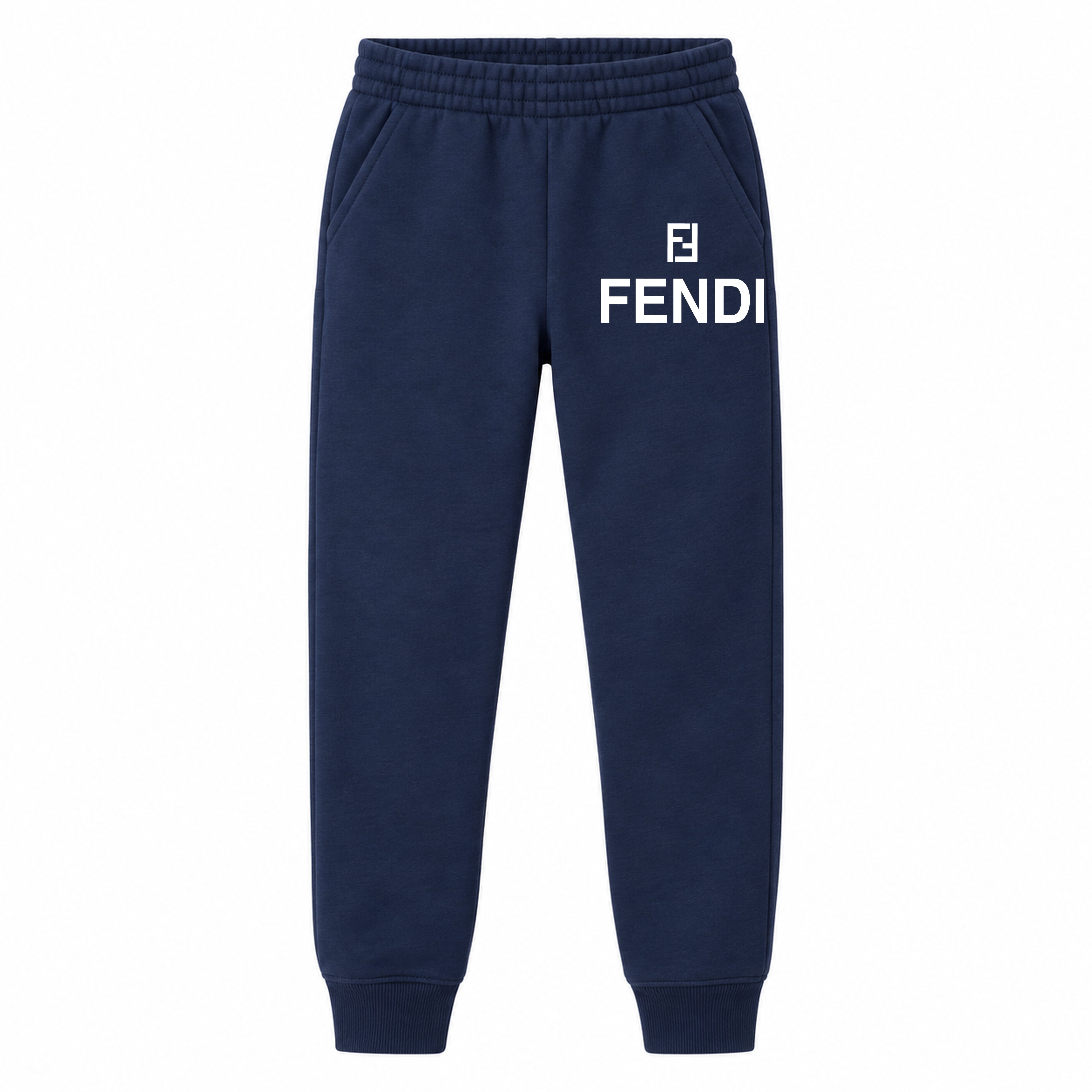 Fendi youth jogger sweatpants, Navy Blue, Youth Large ages 10–12