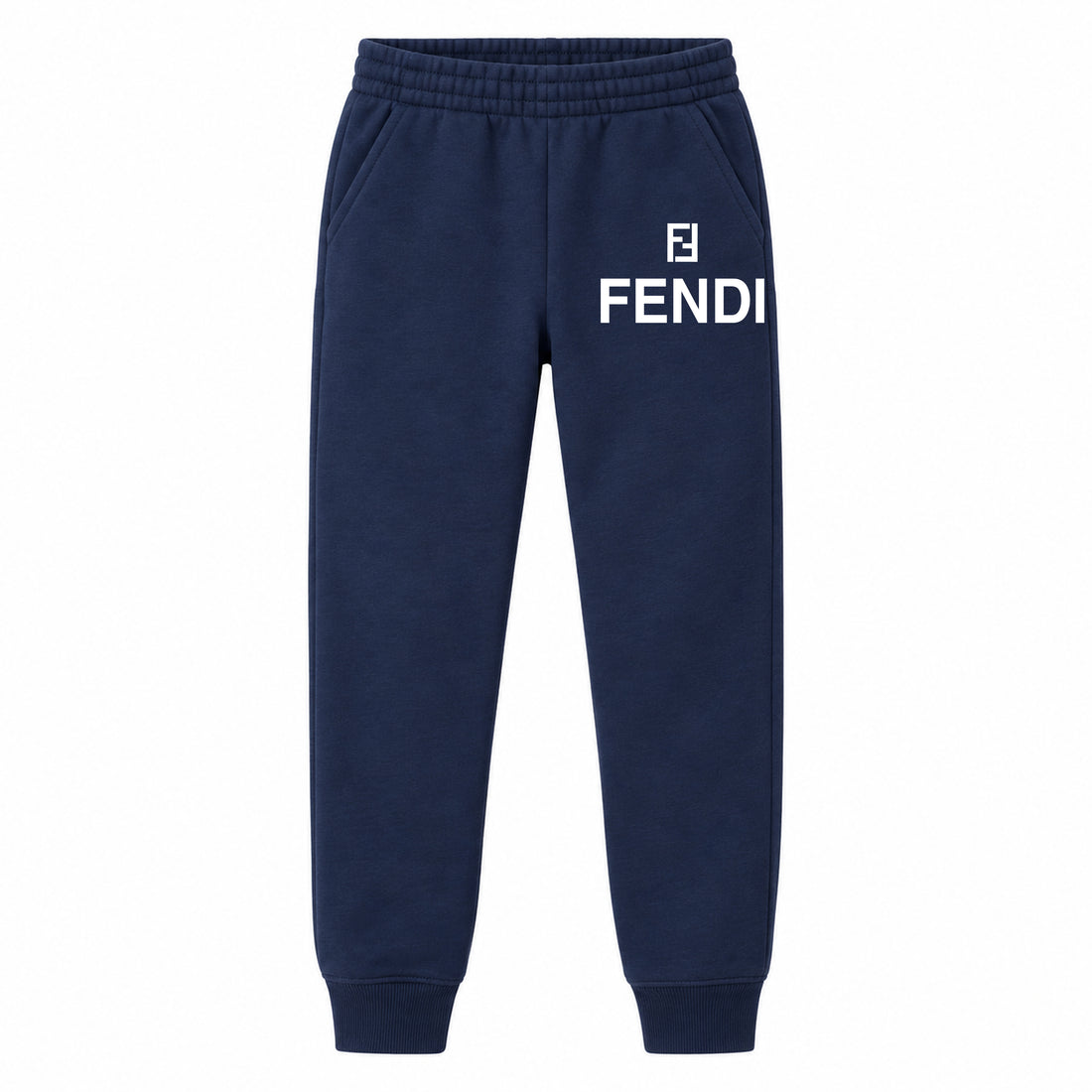 Fendi youth jogger sweatpants, Navy Blue, Youth Large ages 10–12