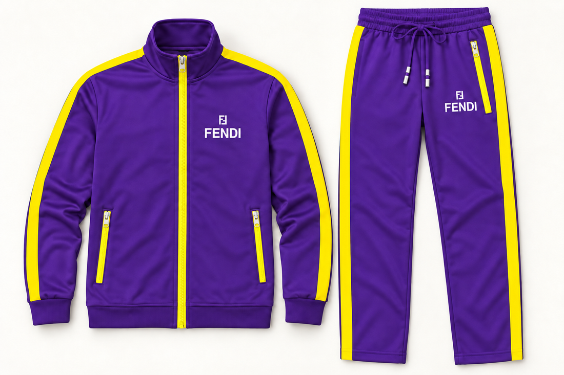 Men's Fendi Dri-Fit TrackSuit | Color: Purple | Image 5