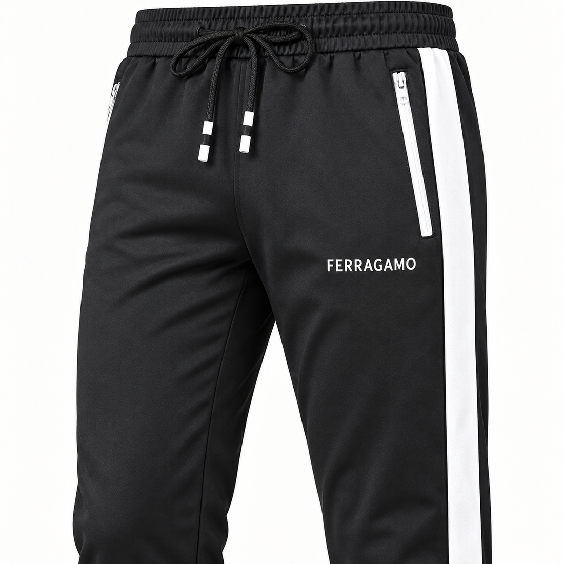 Men's Ferragamo Dri-Fit TrackSuit | Color: Black | View 4