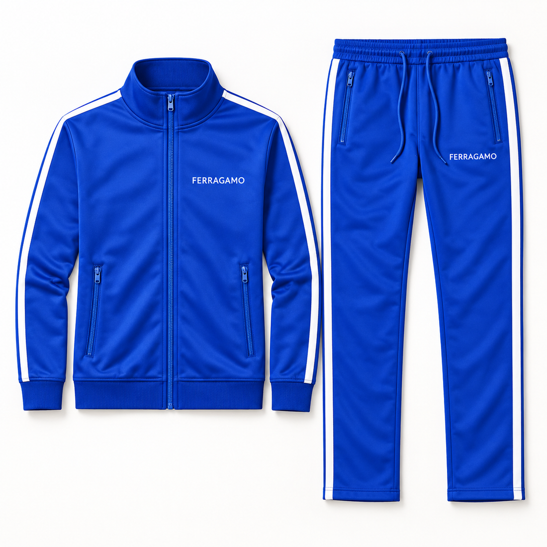 Men's Ferragamo Dri-Fit TrackSuit | Color: Blue | View 5