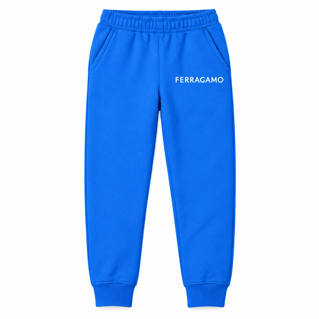 Ferragamo youth jogger sweatpants, Blue, Youth Large ages 10–12