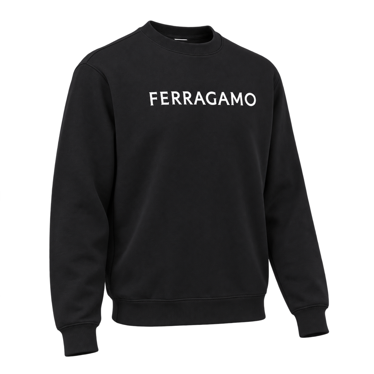 Men's Ferragamo Crewneck Sweatshirt - Black - Image 4