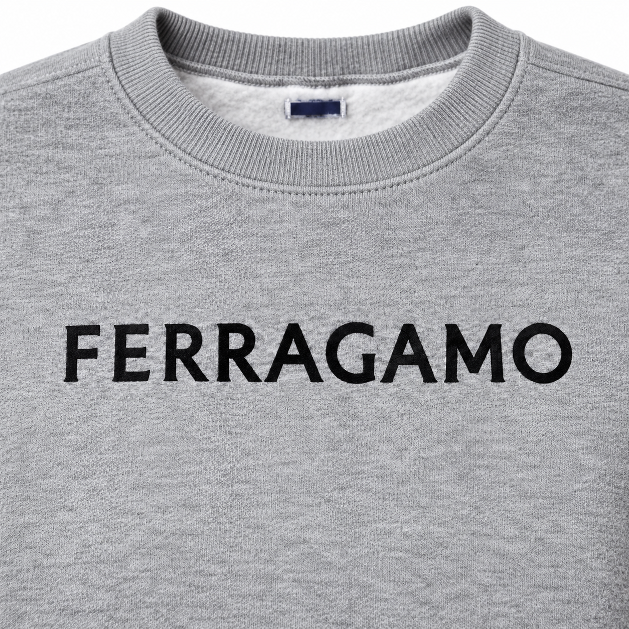Men's Ferragamo Crewneck Sweatshirt - Grey - Image 3