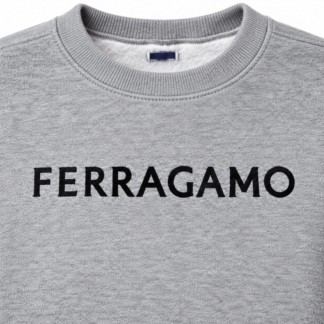 Men's Ferragamo Crewneck Sweatshirt - Grey - Image 3