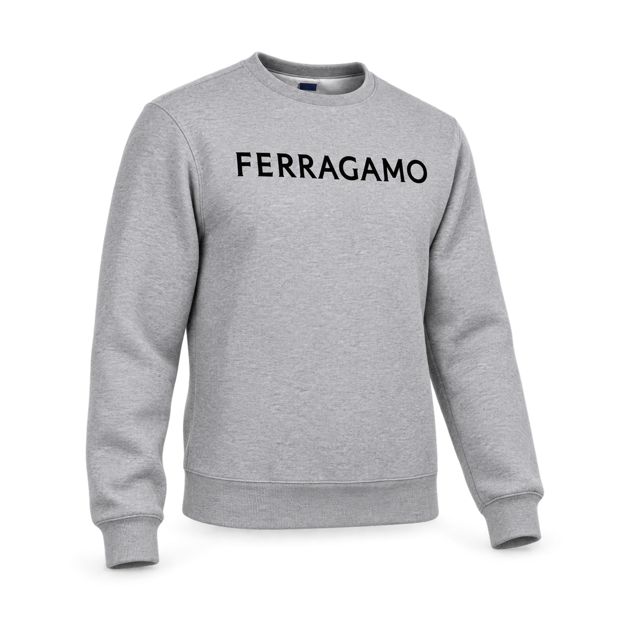 Men's Ferragamo Crewneck Sweatshirt - Grey - Image 4
