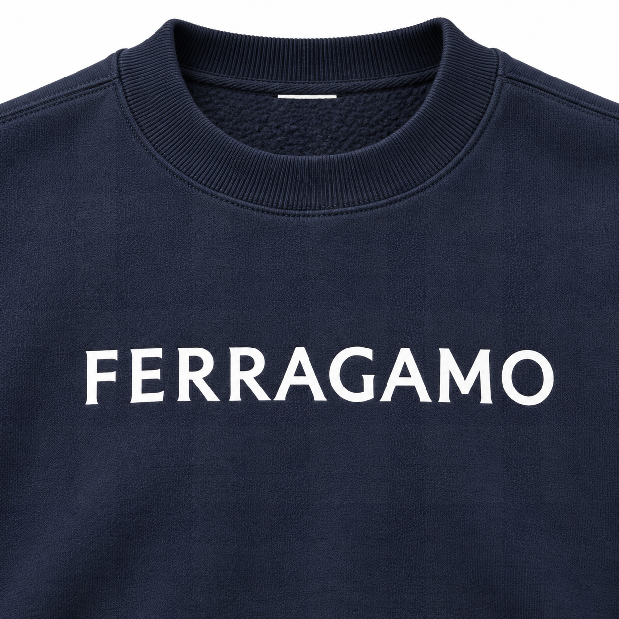 Men's Ferragamo Crewneck Sweatshirt - Navy - Image 3