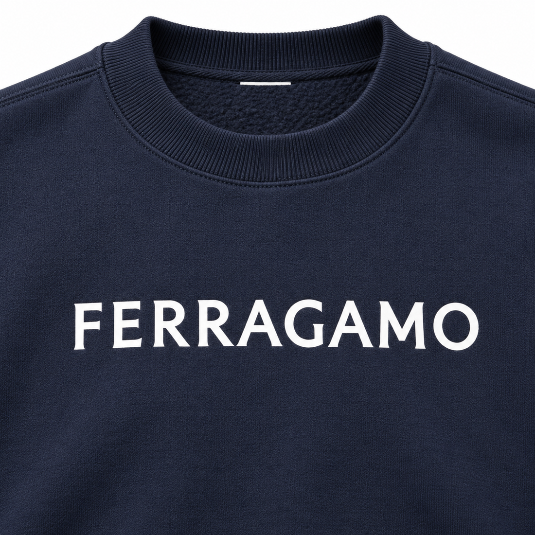 Men's Ferragamo Crewneck Sweatshirt - Navy - Image 3