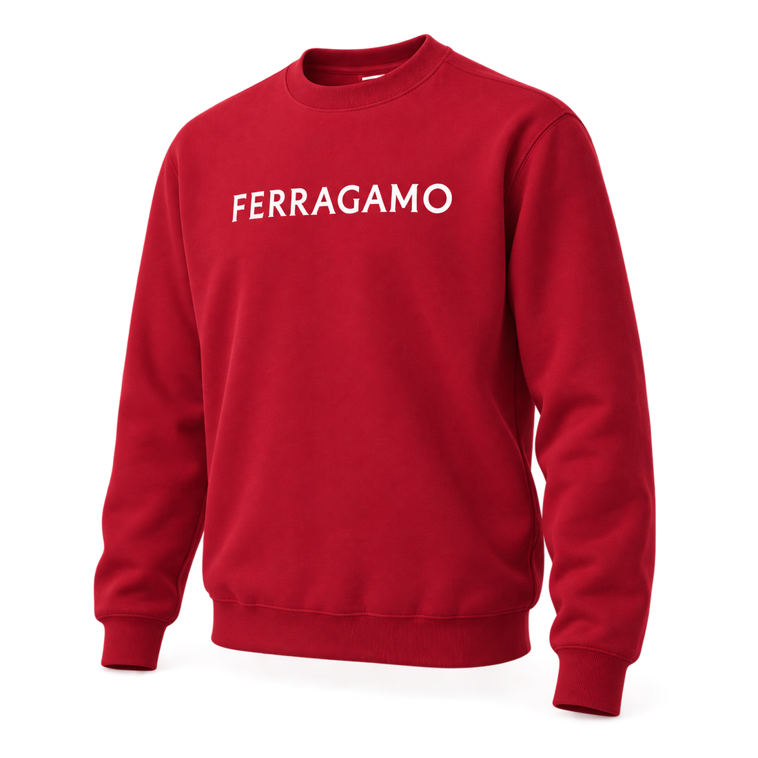 Men's Ferragamo Crewneck Sweatshirt - Red - Image 4