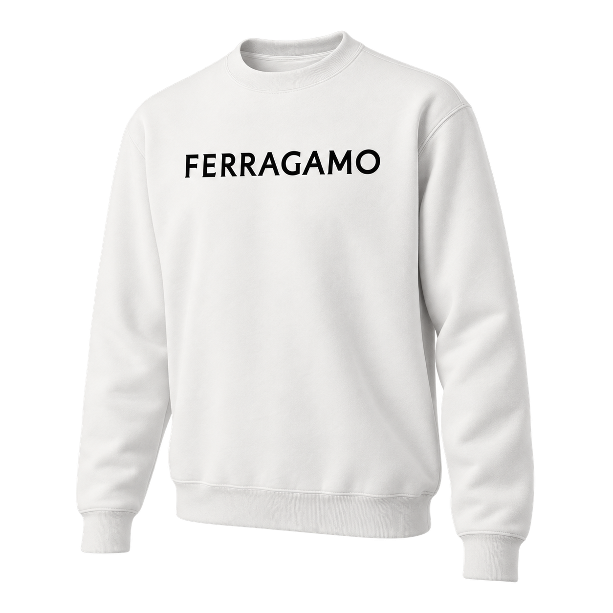 Men's Ferragamo Crewneck Sweatshirt - White - Image 4