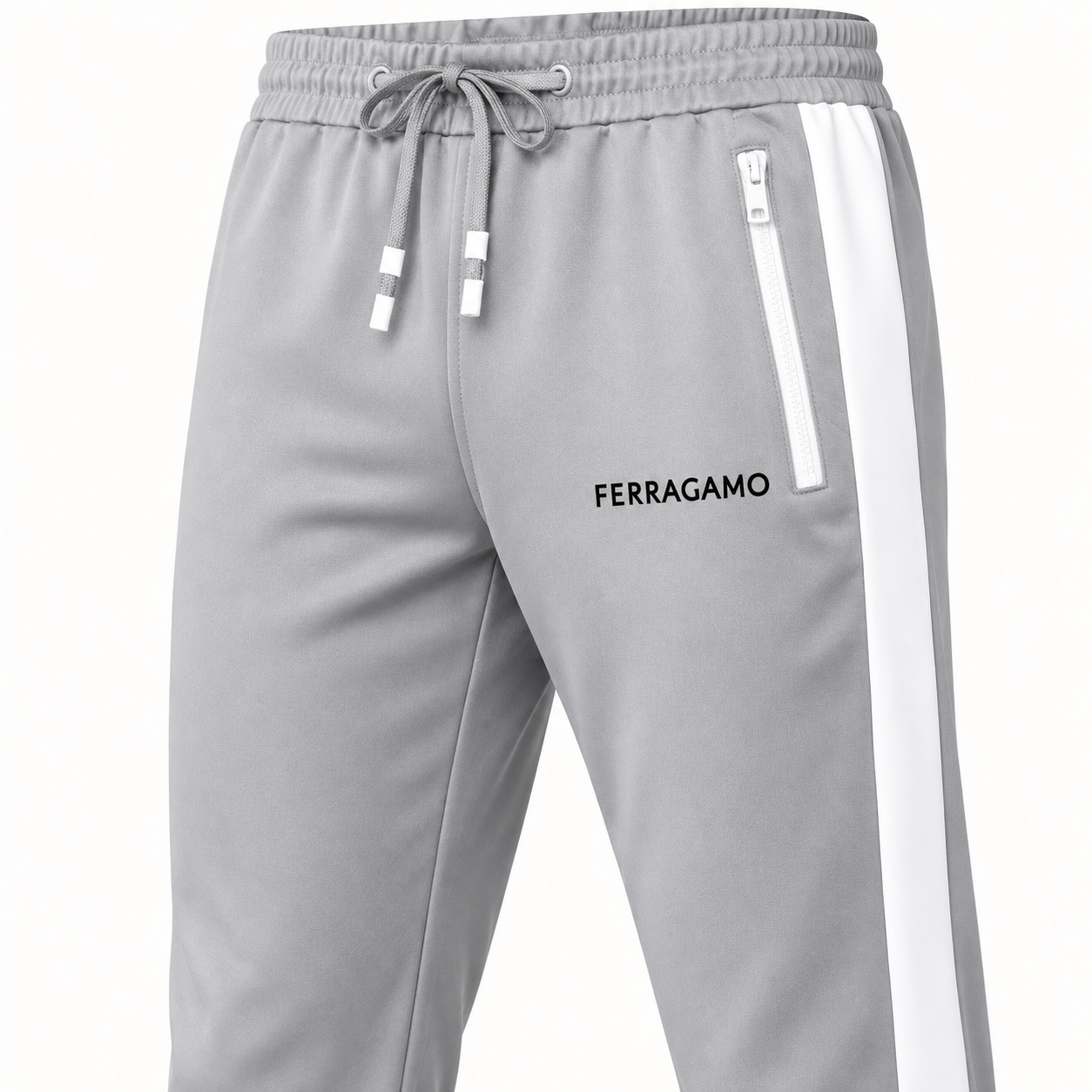 Men's Ferragamo Dri-Fit TrackSuit | Color: Grey | View 4