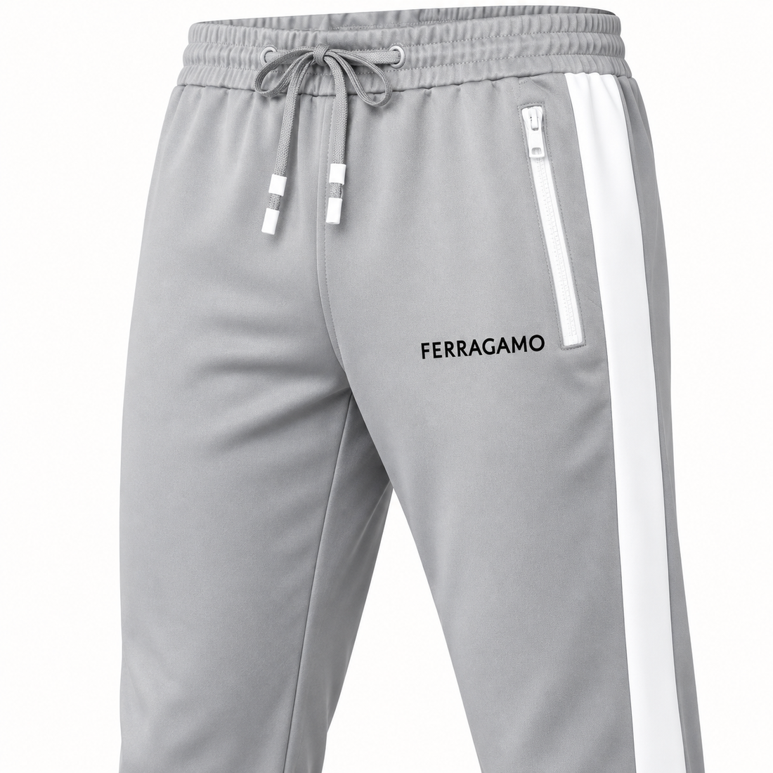 Men's Ferragamo Dri-Fit TrackSuit | Color: Grey | View 4