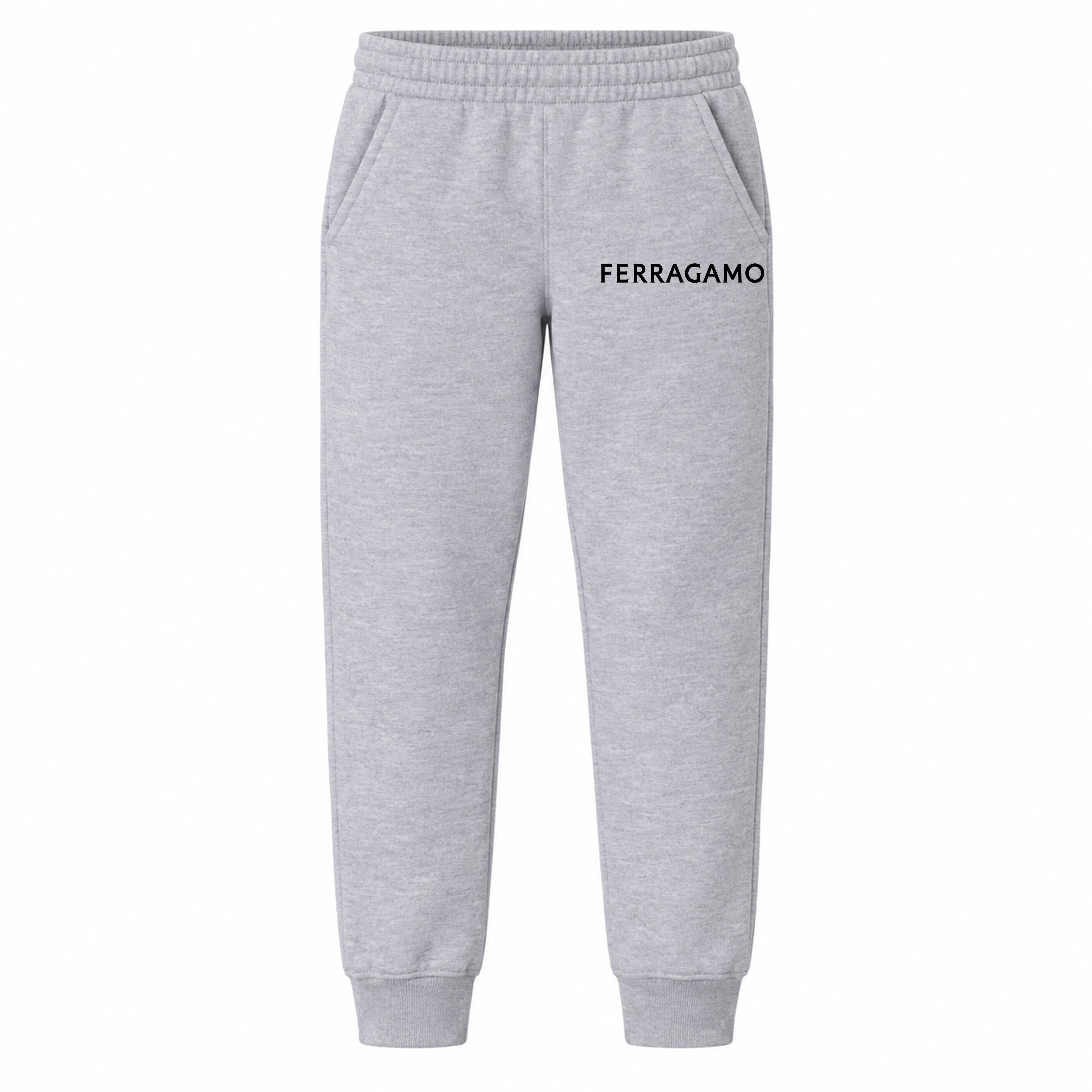 Ferragamo youth jogger sweatpants, Grey, Youth Large ages 10–12