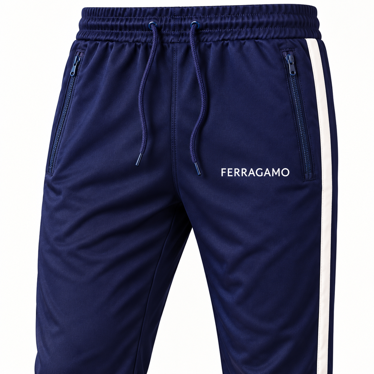 Men's Ferragamo Dri-Fit TrackSuit | Color: Navy | View 4