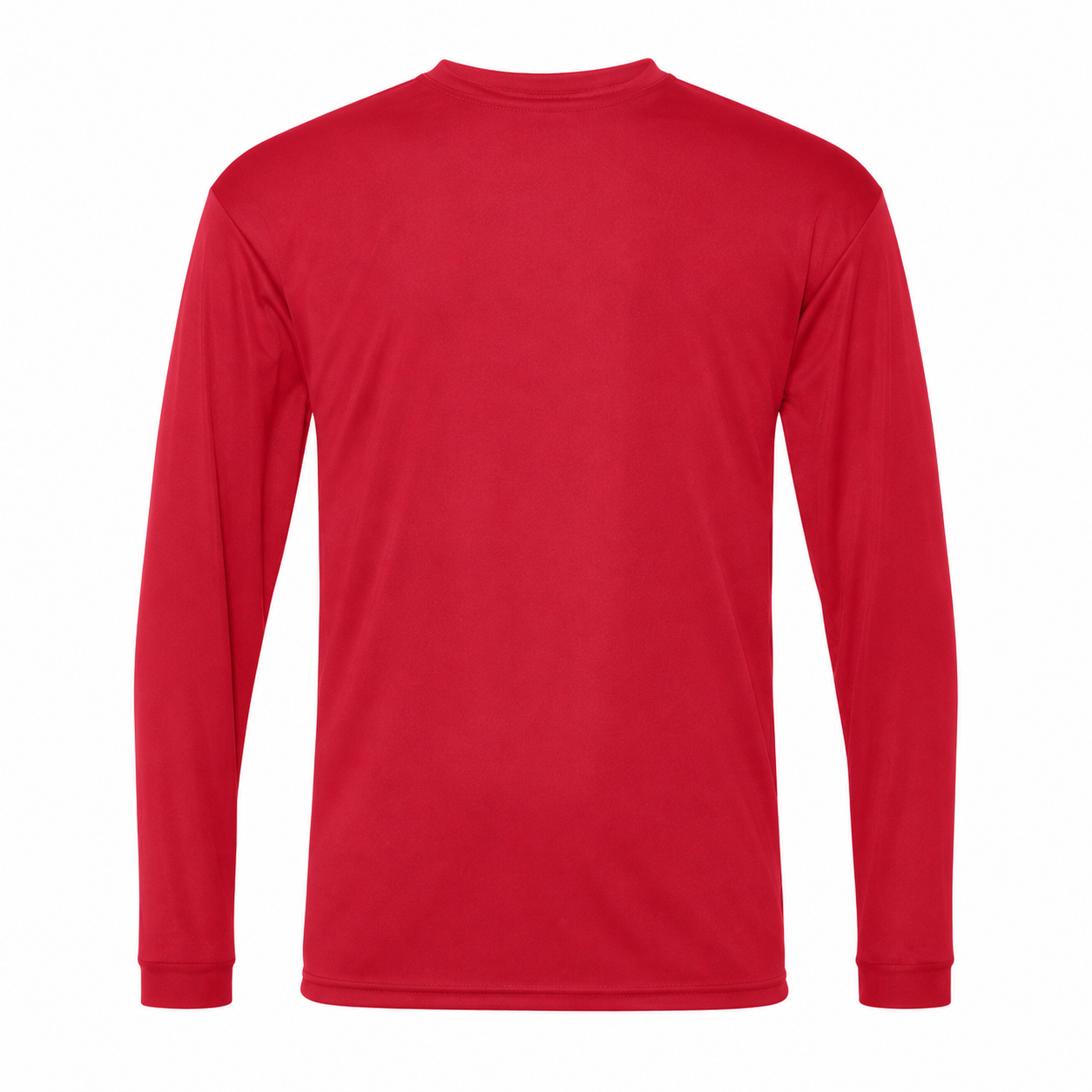Ferragamo polyester long sleeve shirt in Red, rear view
