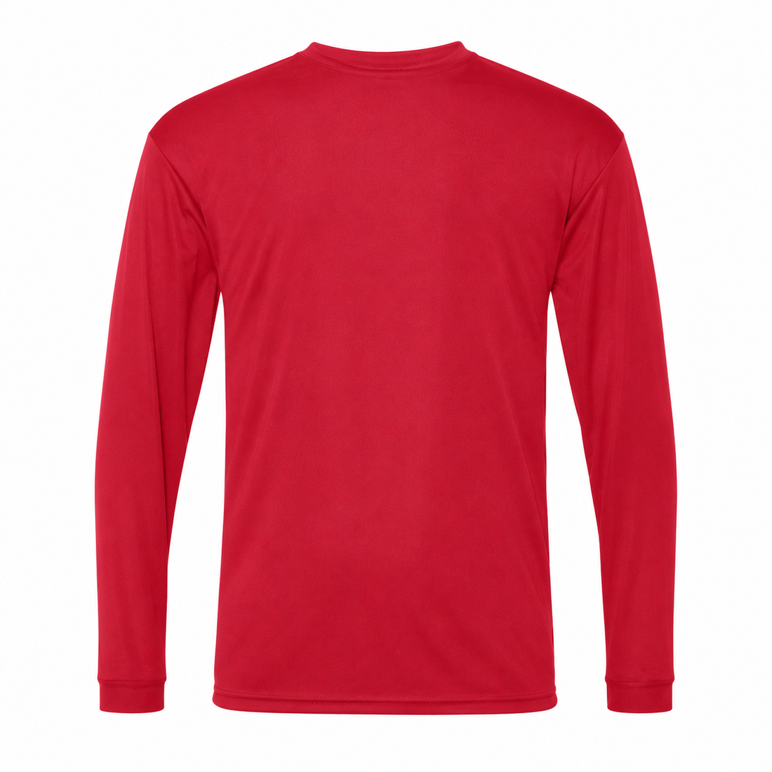 Ferragamo polyester long sleeve shirt in Red, rear view