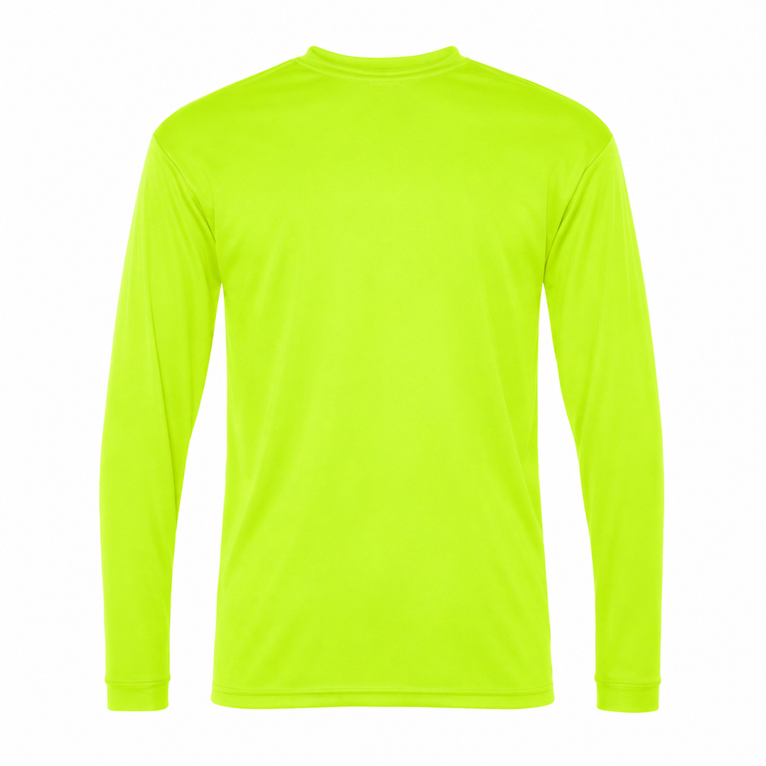 Ferragamo polyester long sleeve shirt in Safety Yellow, rear view