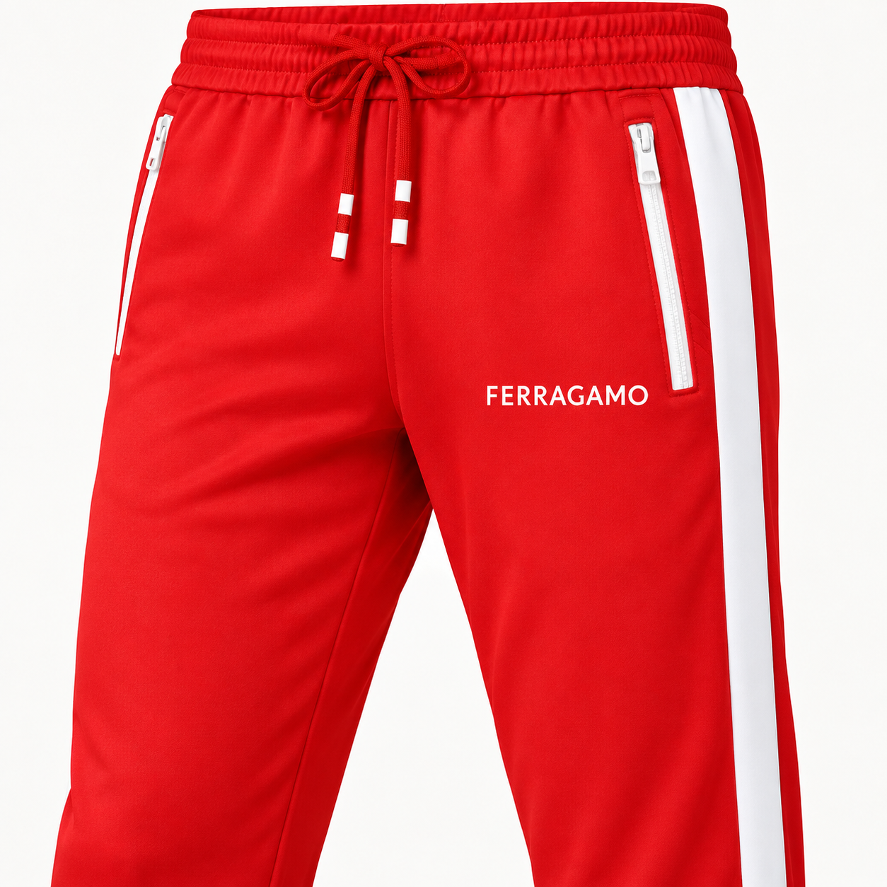 Men's Ferragamo Dri-Fit TrackSuit | Color: Red | View 4
