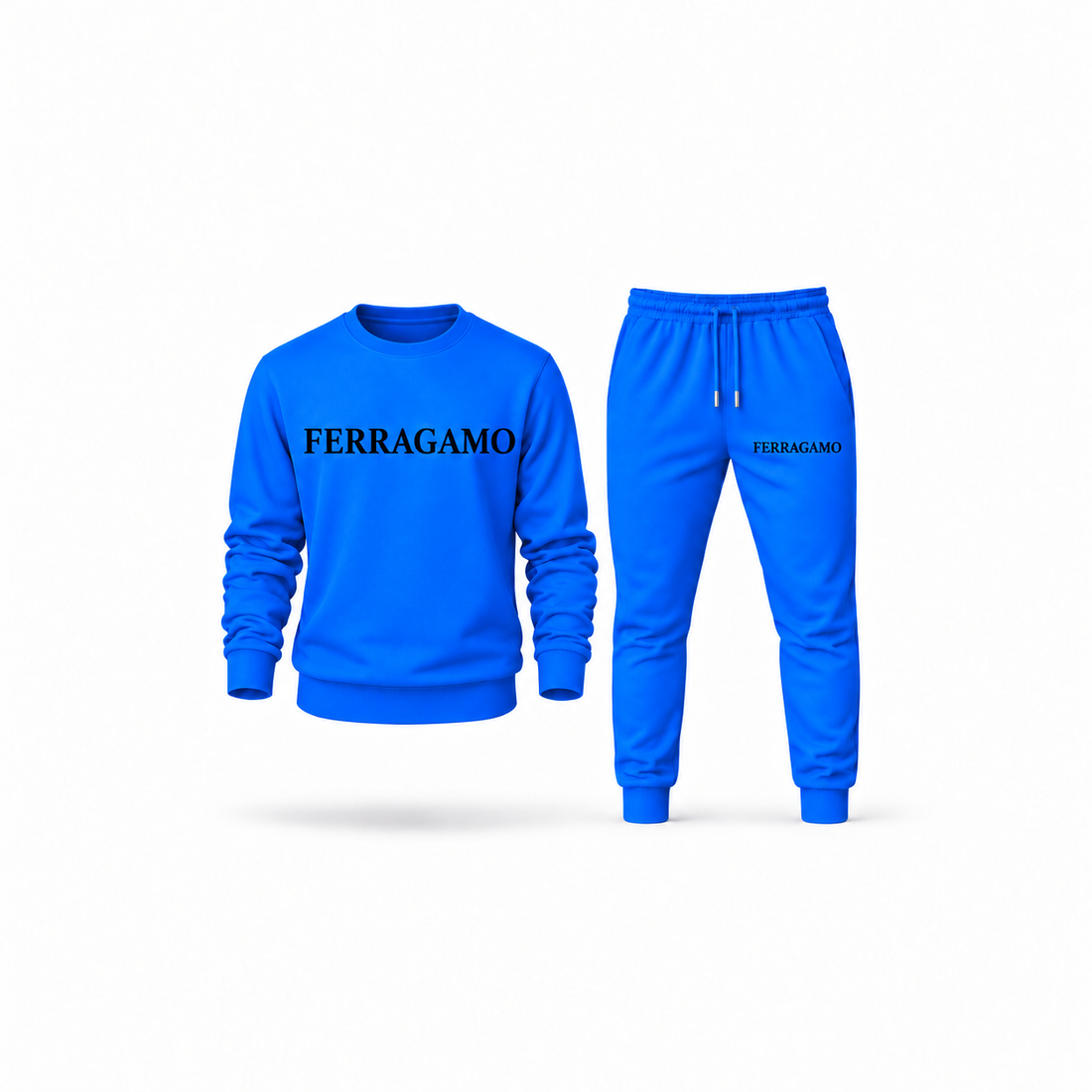 Men's Ferragamo Sweatshirt Joggers Set | Color: Azure | Main