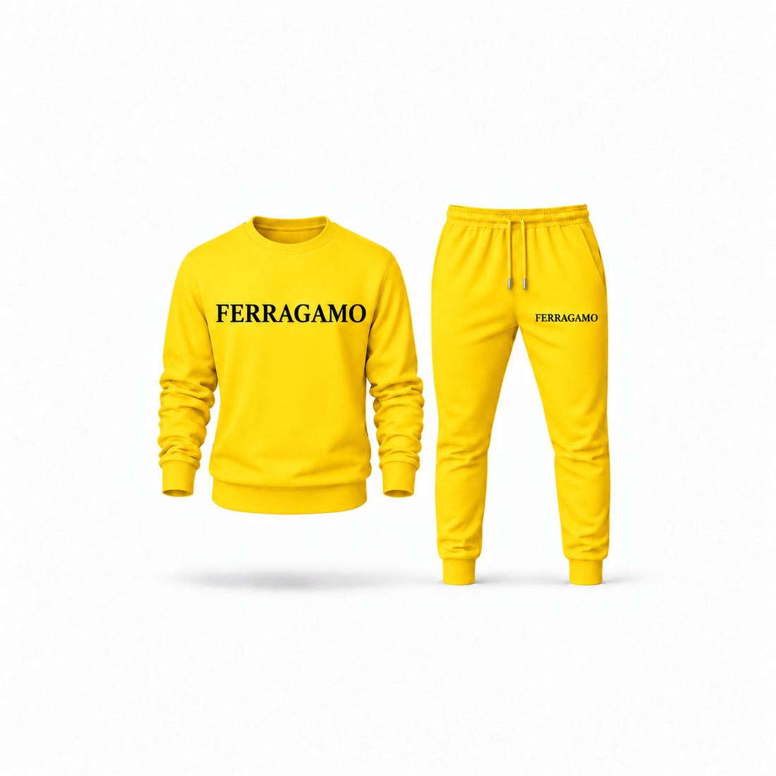 Men's Ferragamo Sweatshirt Joggers Set | Color: Yellow | Main