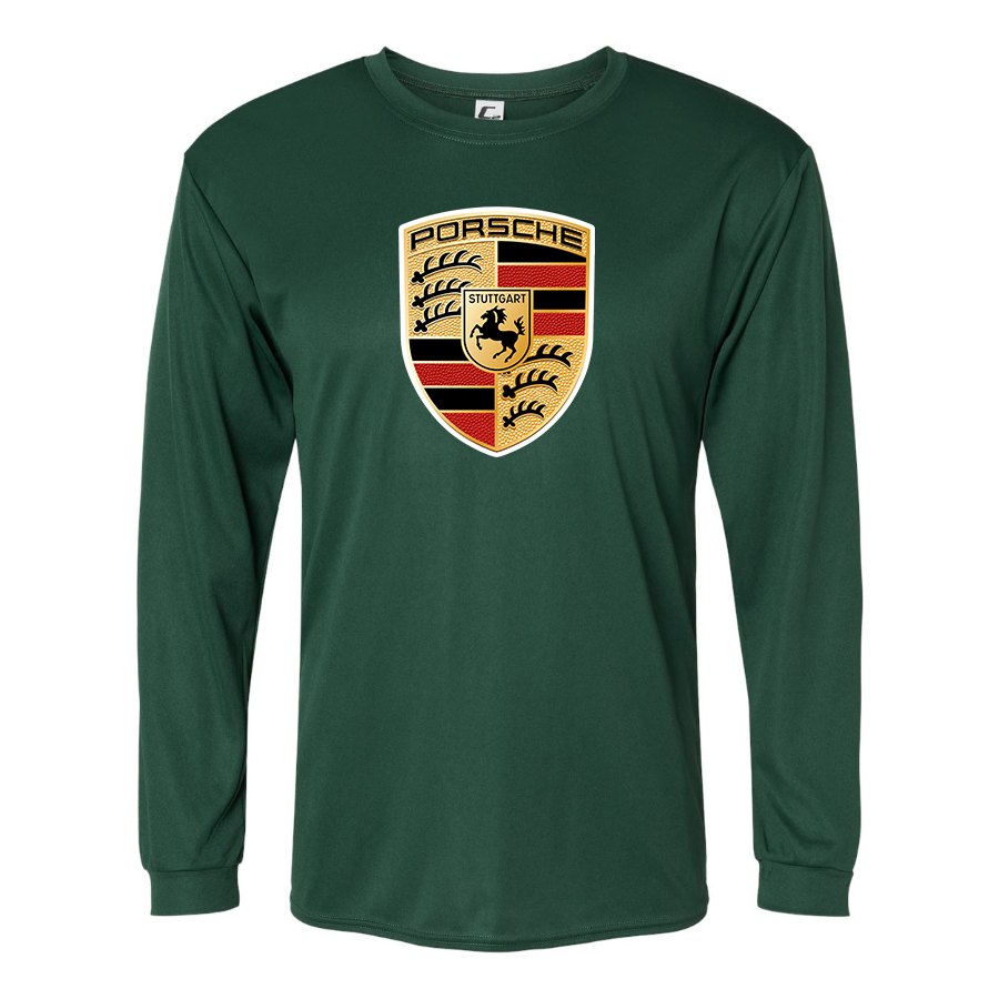 Men's Porsche Car -  Polyester Long Sleeve T-Shirt