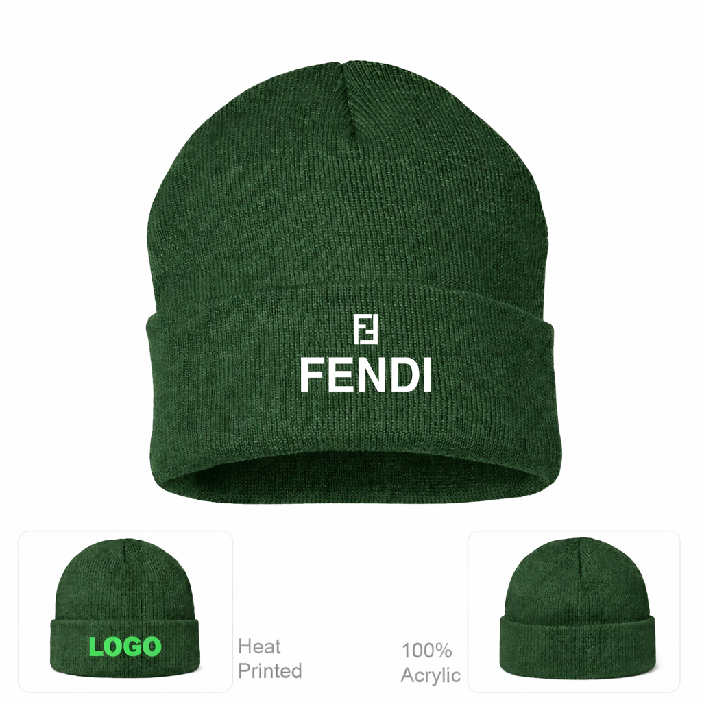 Fendi Cuffed Beanie Hat