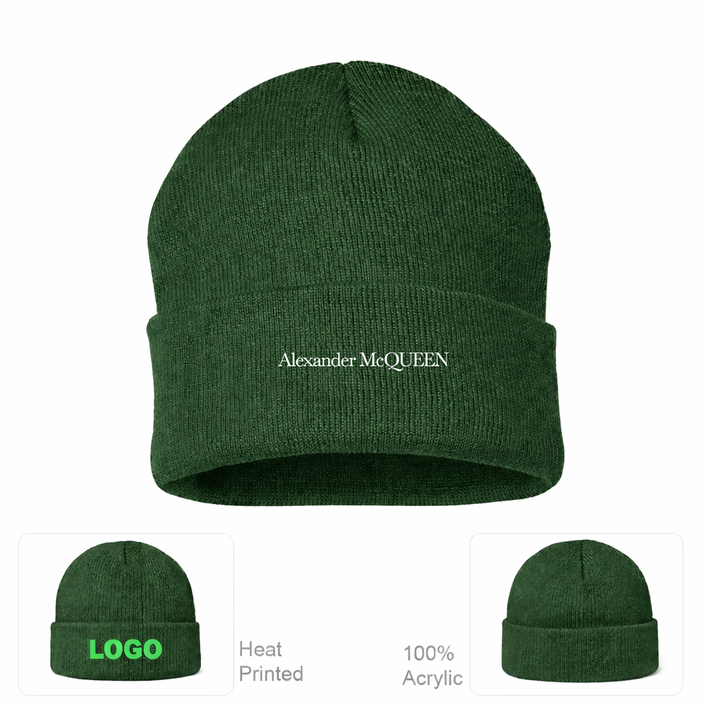Alexander McQueen Cuffed Beanie Hat