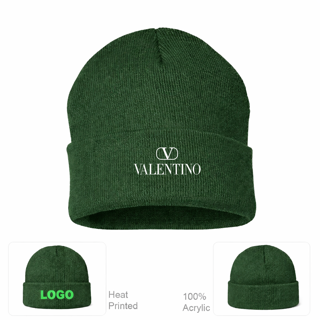 Valentino Cuffed Beanie Hat