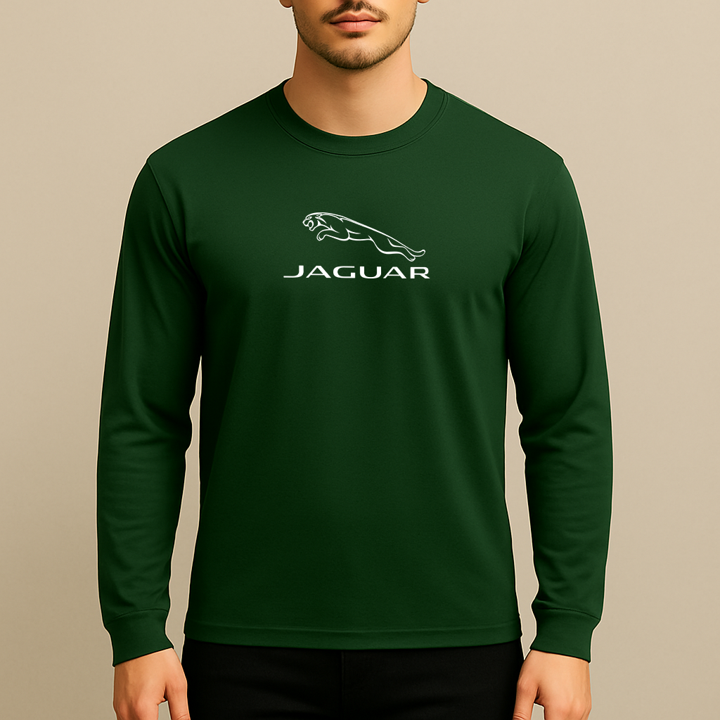 Men’s Jaguar Symbol Car Long Sleeve T-Shirt