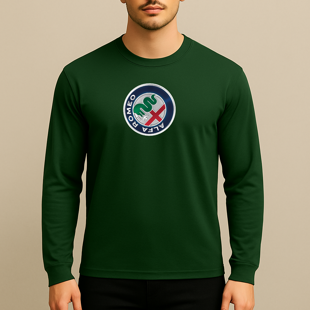 Men's Alfa Romeo Car Long Sleeve T-Shirt