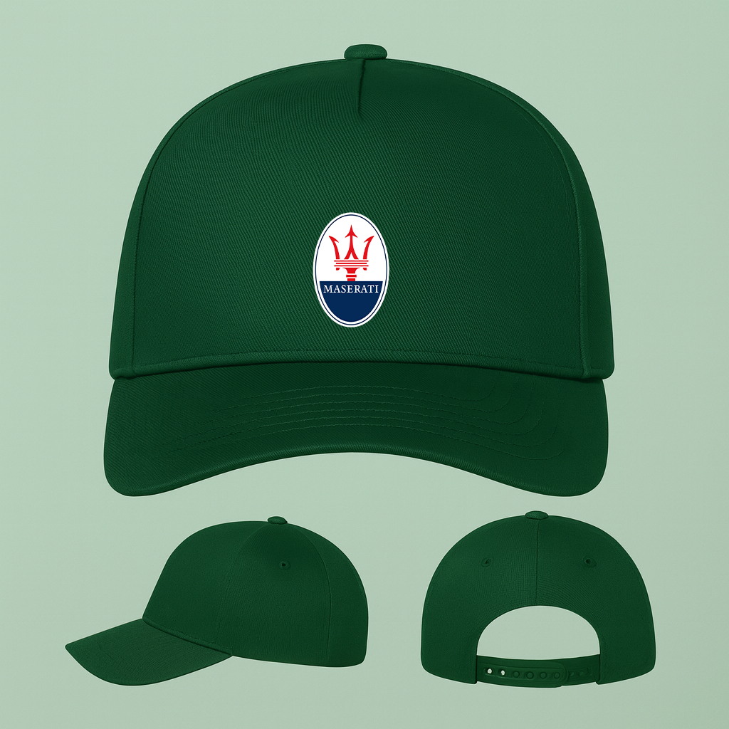 Maserati Car Five Panel Twill Snapback Cap