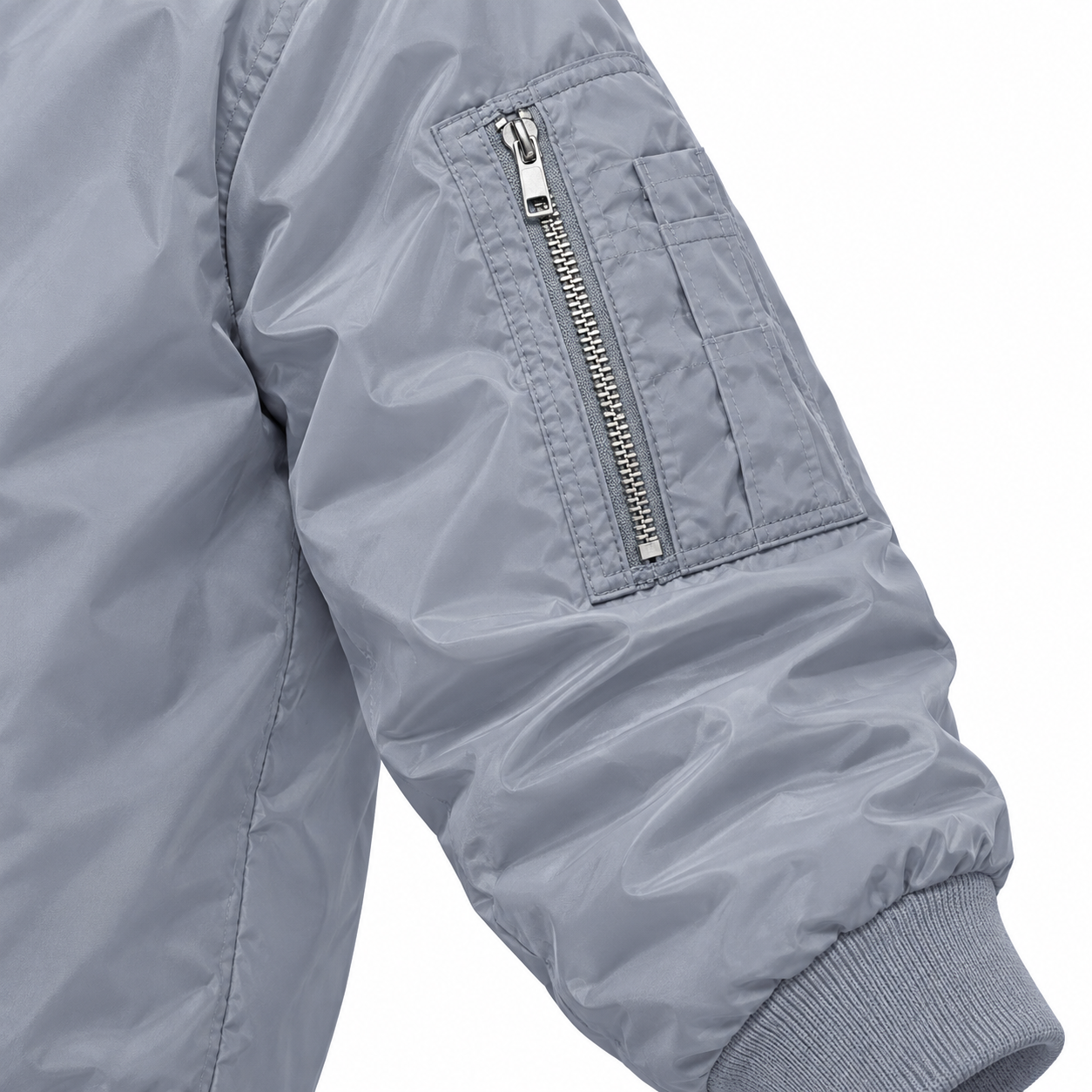 Men's Givenchy Lightweight Bomber Jacket | Color: Grey | Image 4