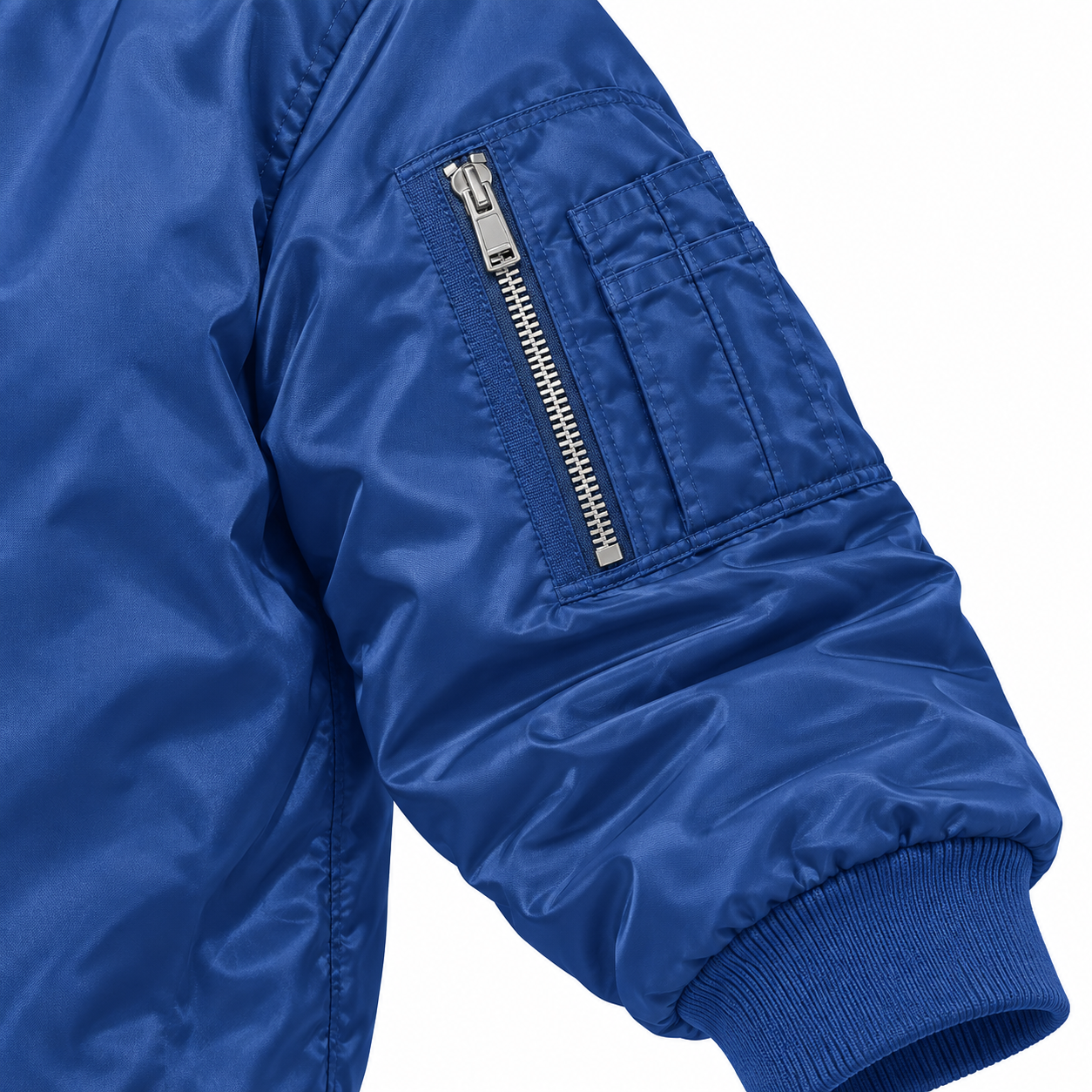 Men's Givenchy Lightweight Bomber Jacket | Color: Royal Blue | Image 4