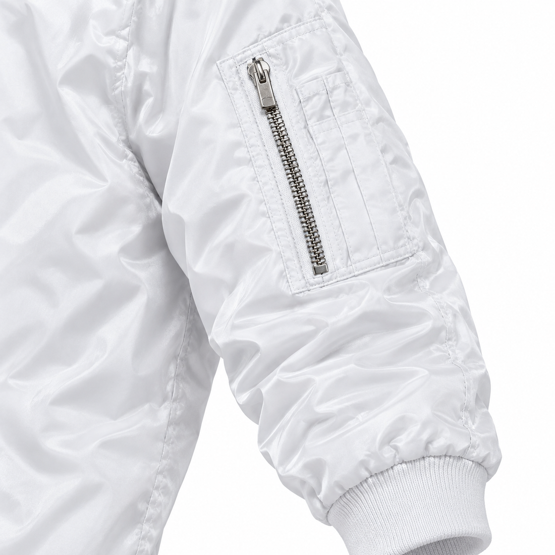 Men's Givenchy Lightweight Bomber Jacket | Color: White | Image 4