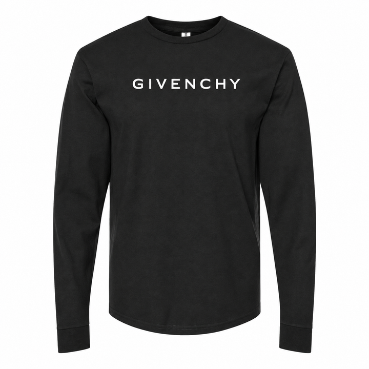 Givenchy cotton long sleeve shirt in Black, main front view