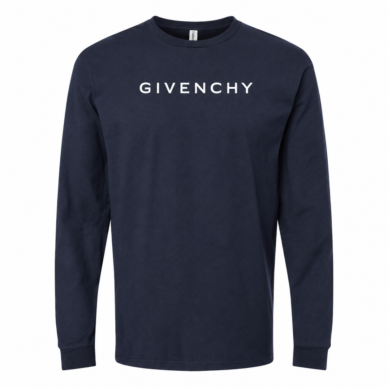 Givenchy cotton long sleeve shirt in Navy, main front view