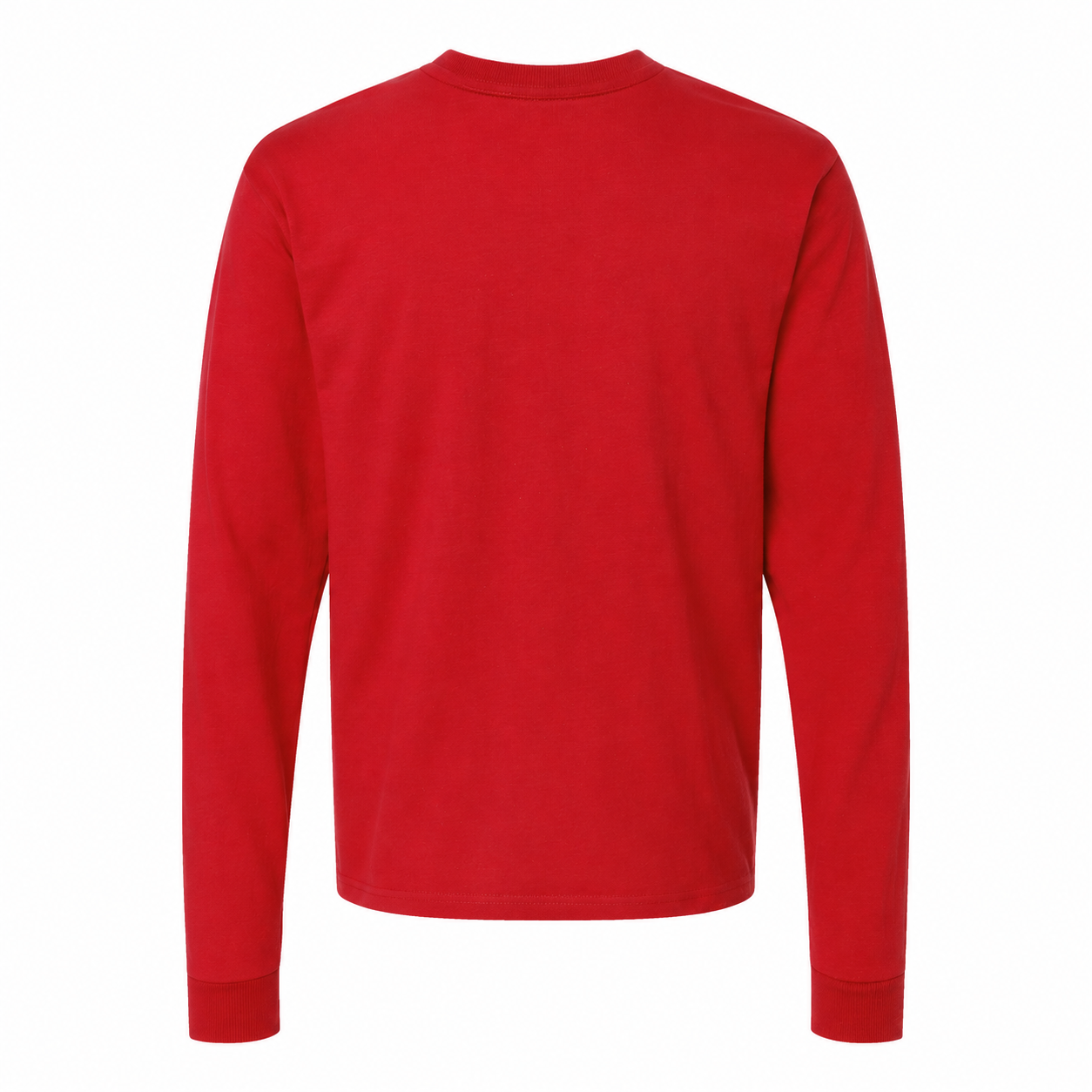 Givenchy cotton long sleeve shirt in Red, rear view