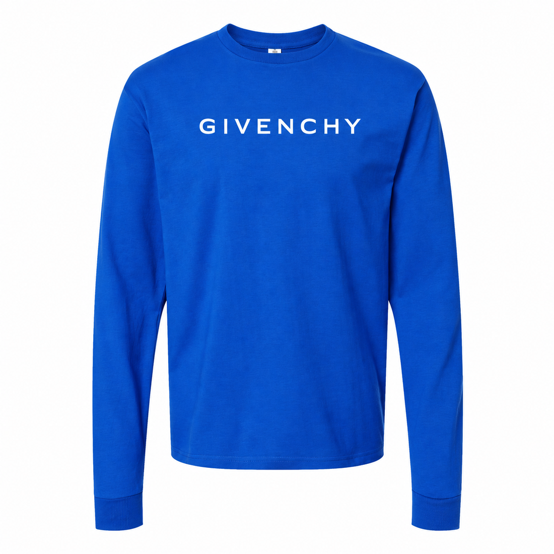 Givenchy cotton long sleeve shirt in Royal Blue, main front view