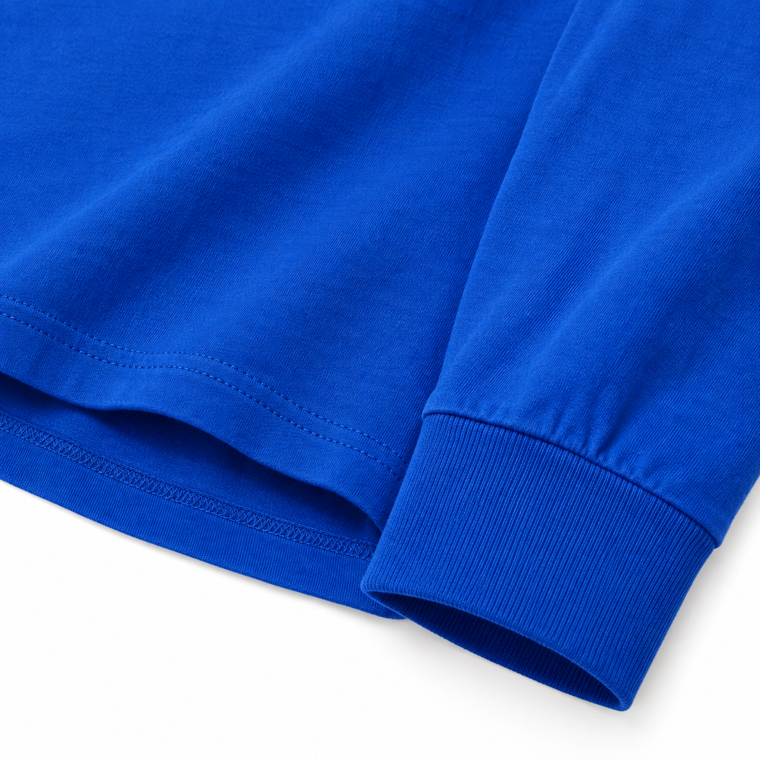 Givenchy cotton long sleeve shirt in Royal Blue, fabric and cuff detail