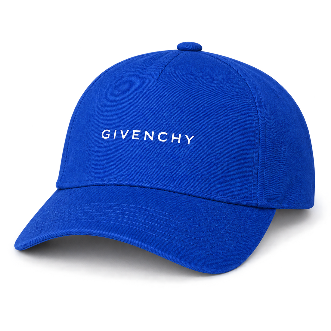 Givenchy Dad Baseball Cap Hat in Blue — alternate three-quarter view
