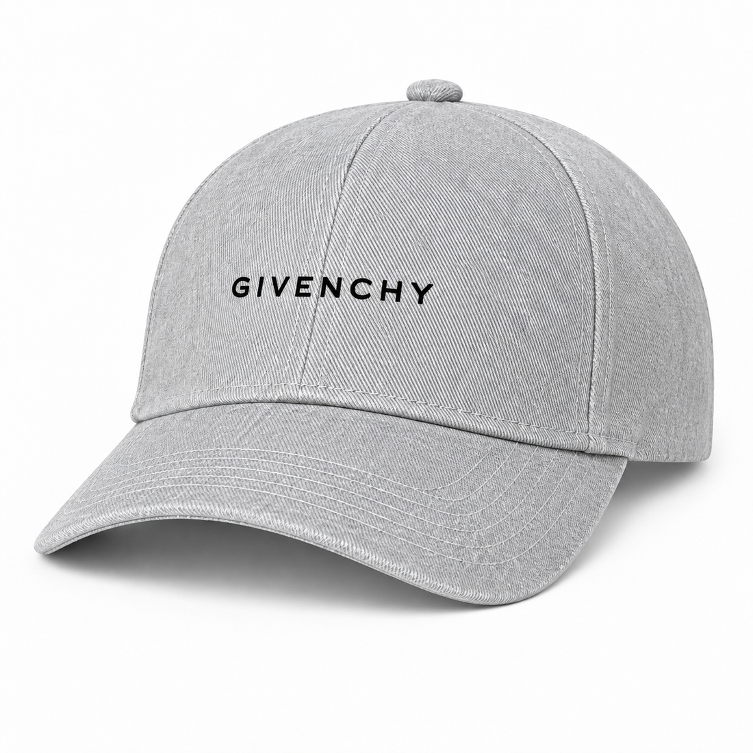Givenchy Dad Baseball Cap Hat in Grey — alternate three-quarter view