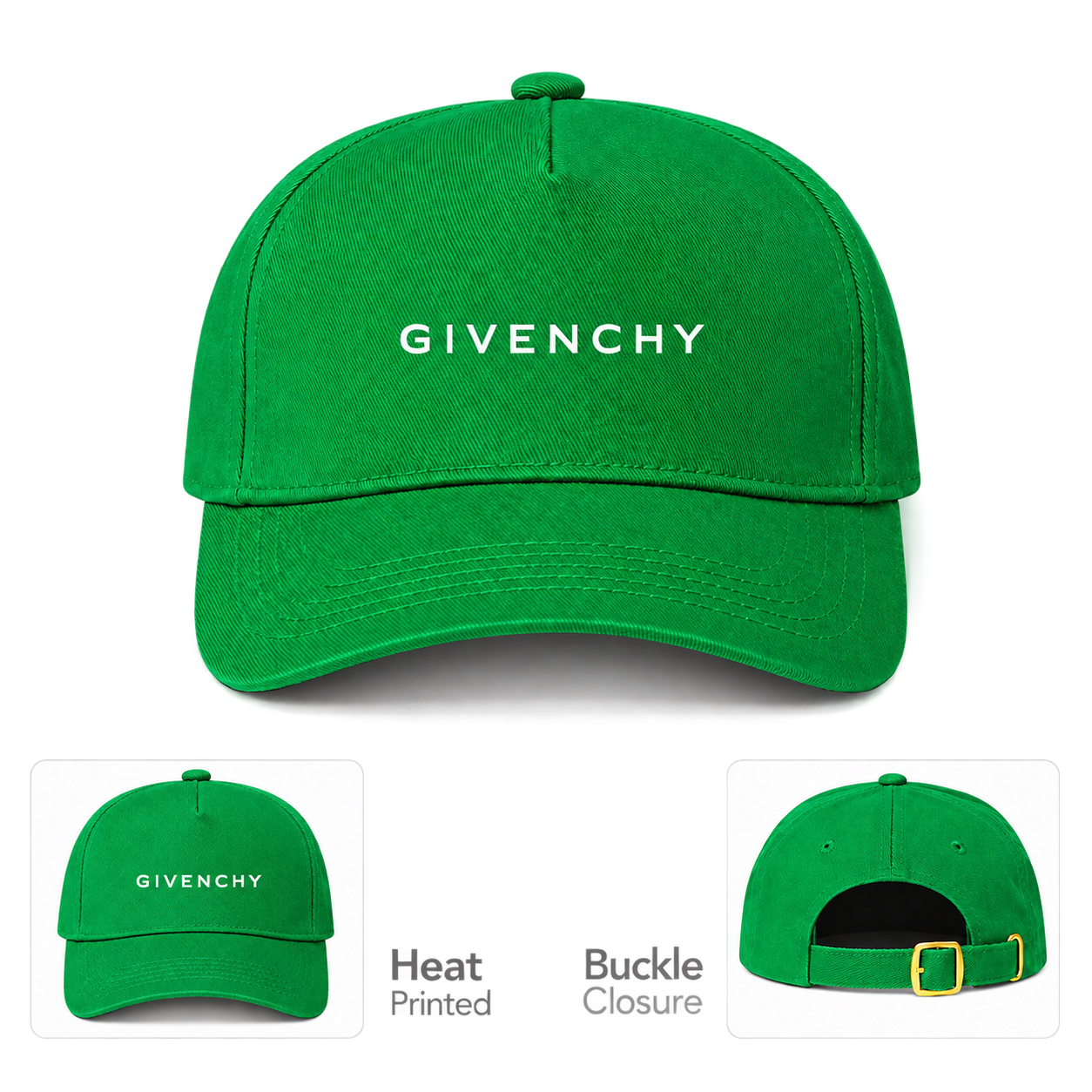 Givenchy Dad Baseball Cap Hat in Kelly Green — hero view